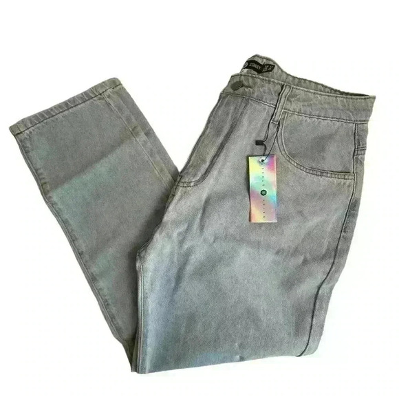 Daisy Street Women's XL High-Waisted Straight Jeans Light Blue Denim - Picture 1 of 8